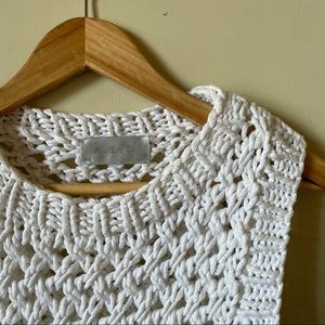 A.L.C., Woven, White Tank Top, SZ M